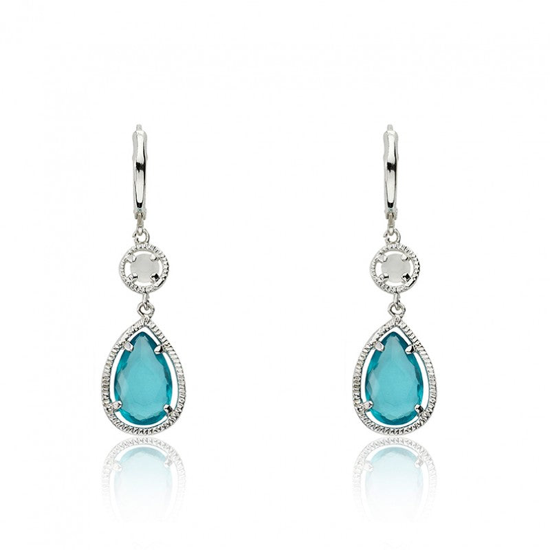 ARCTIC MIST Teardrop Leverback Earrings Wholesale