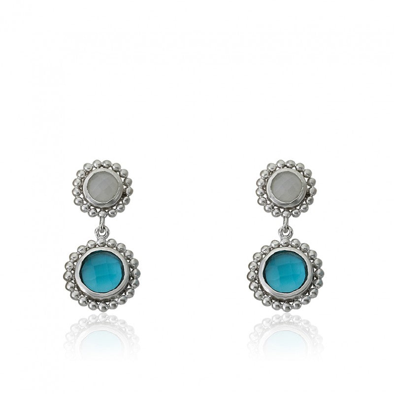 ARCTIC MIST 2 Circles Dangle Earrings Wholesale
