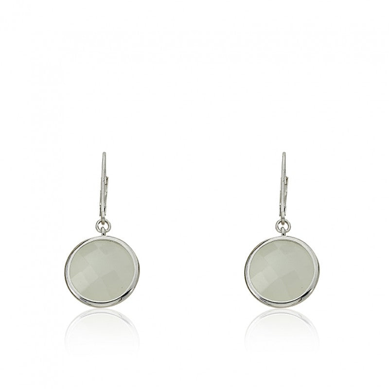 ARCTIC MIST Round Briolet Earrings Wholesale