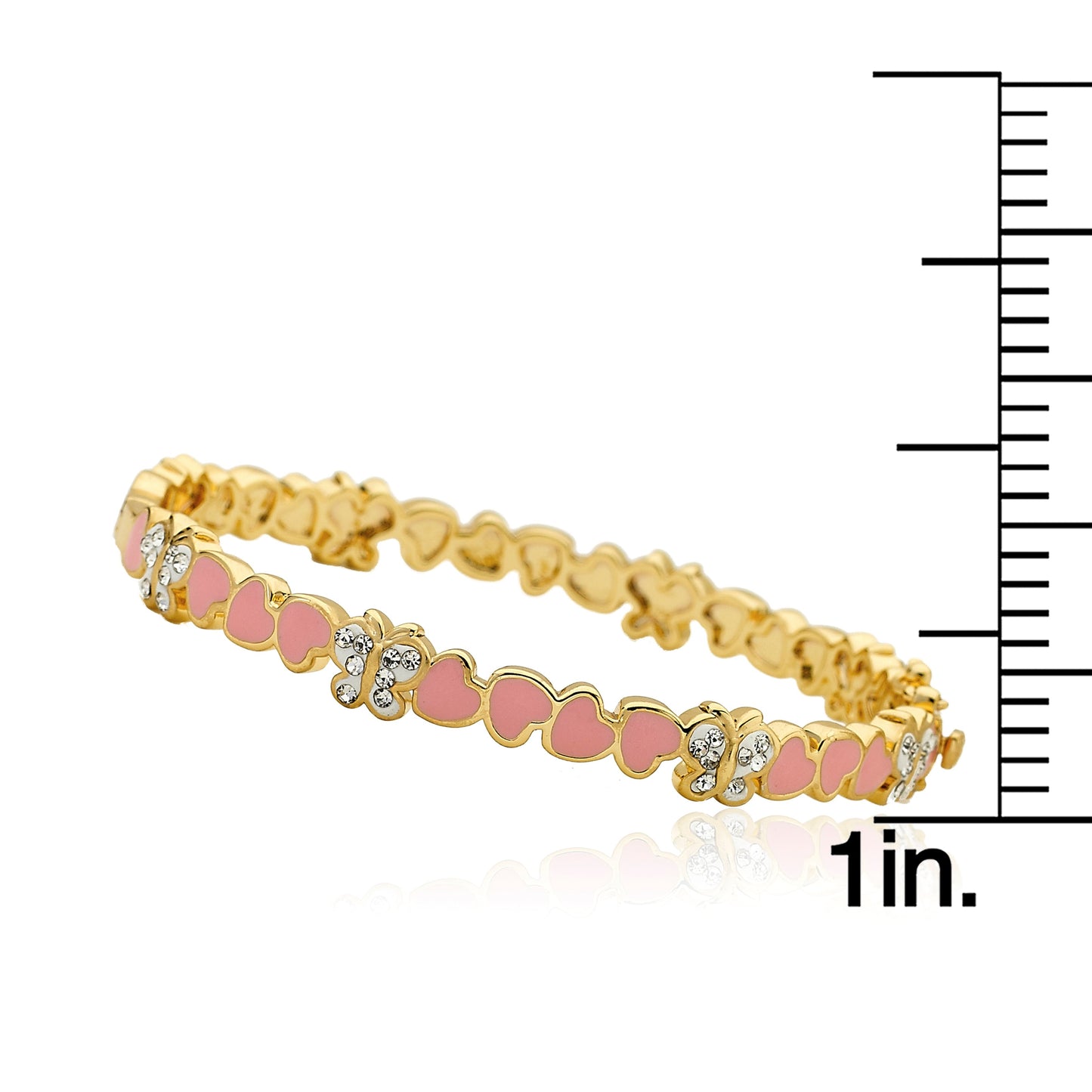 Crystal Studded Butterfly Bangle Wholesale