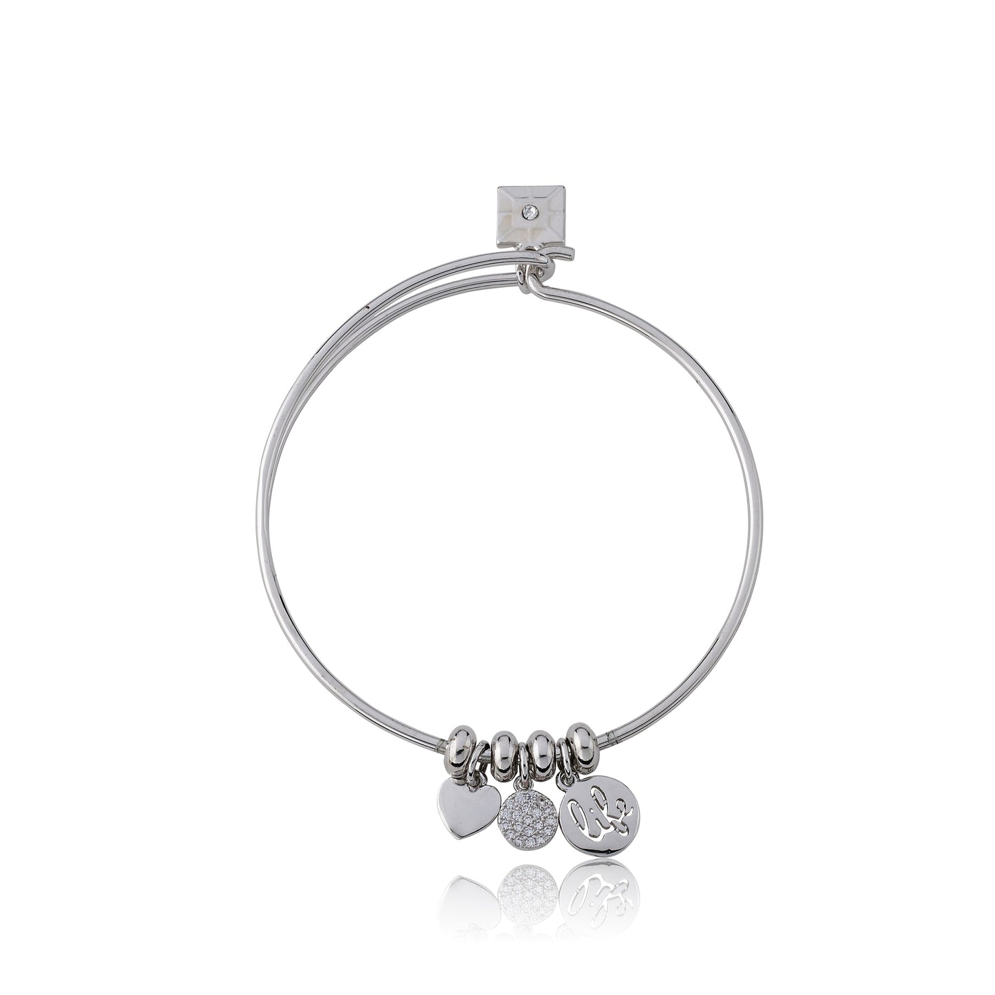 Retro "Life" Wire Charm Bangle Wholesale