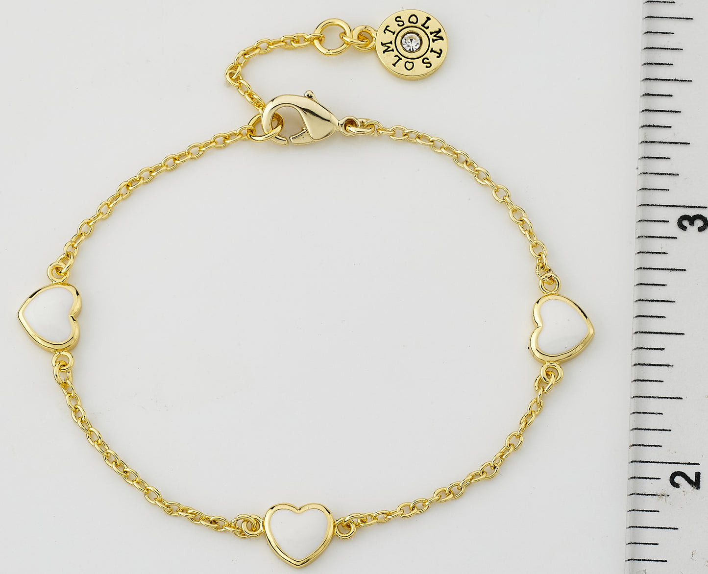 Enamel Heart Bracelet