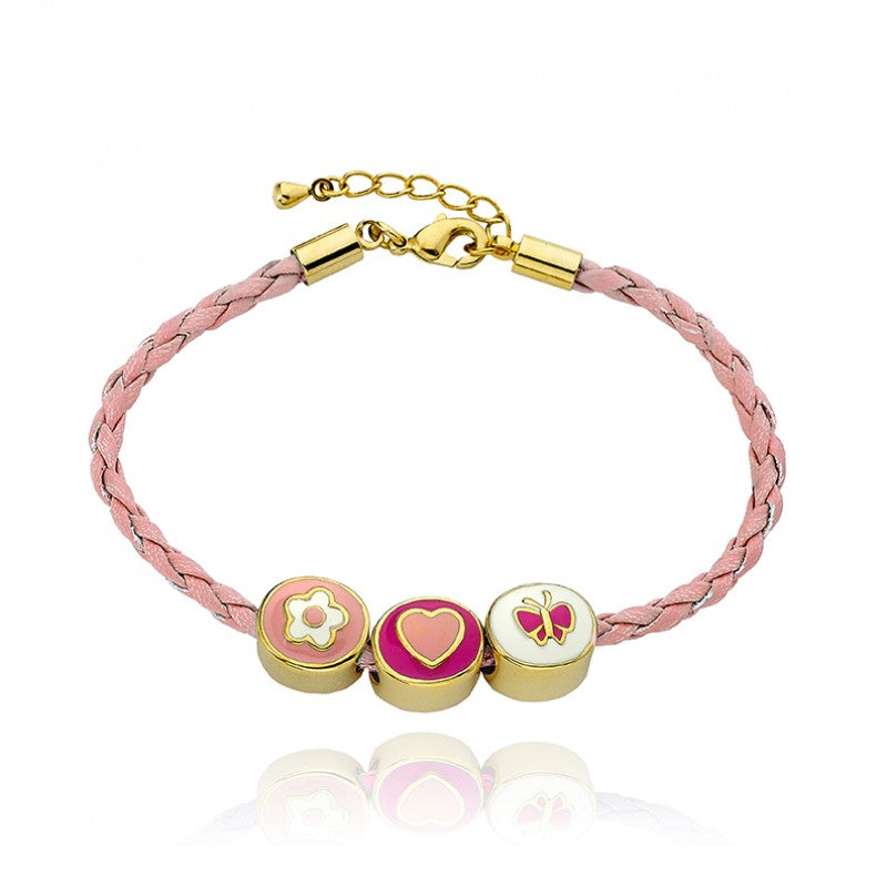 14k Gold Plated JEWEL BANDZ Braided Slide Bracelet Wholesale