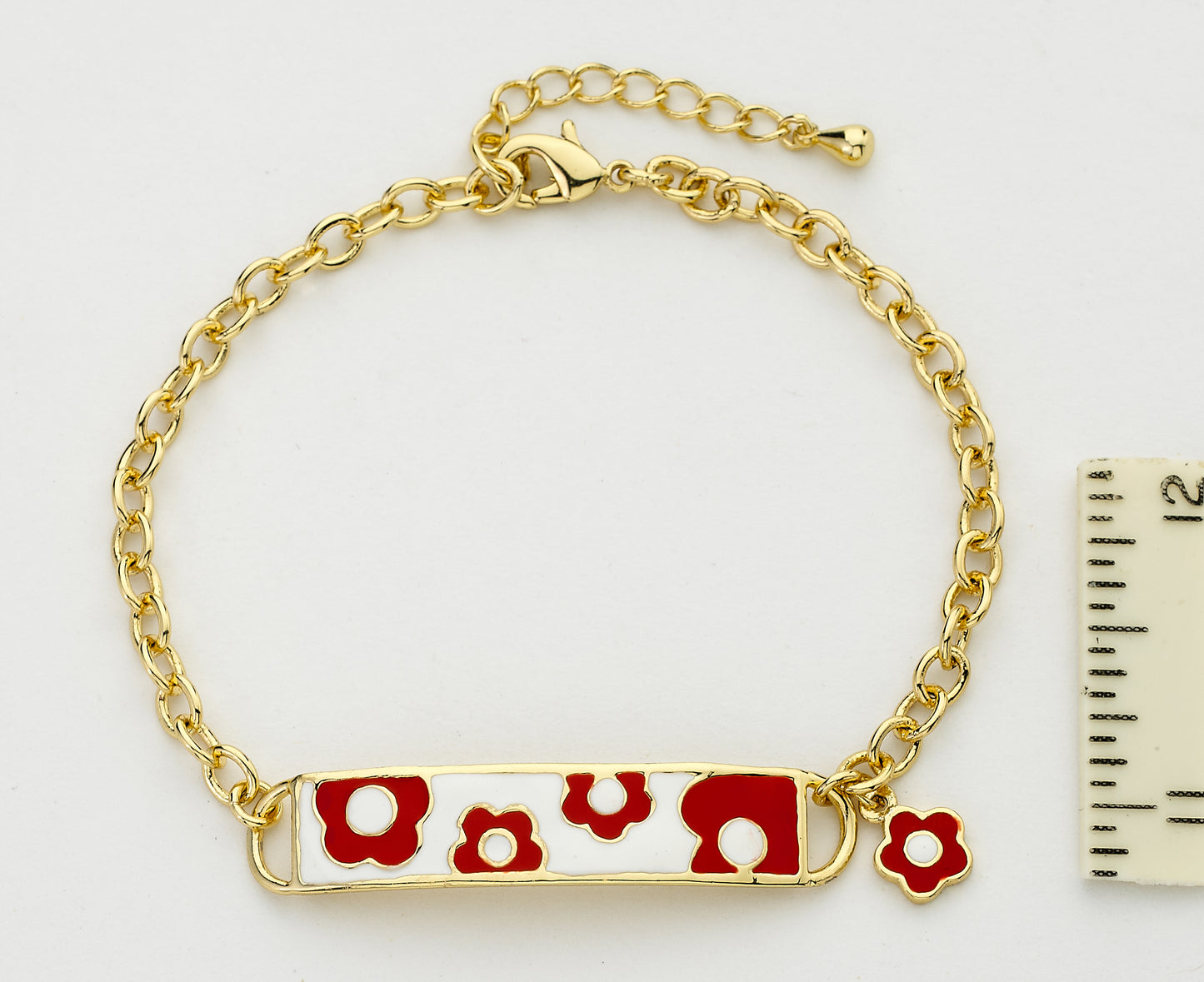 Large Flower ID Bracelet