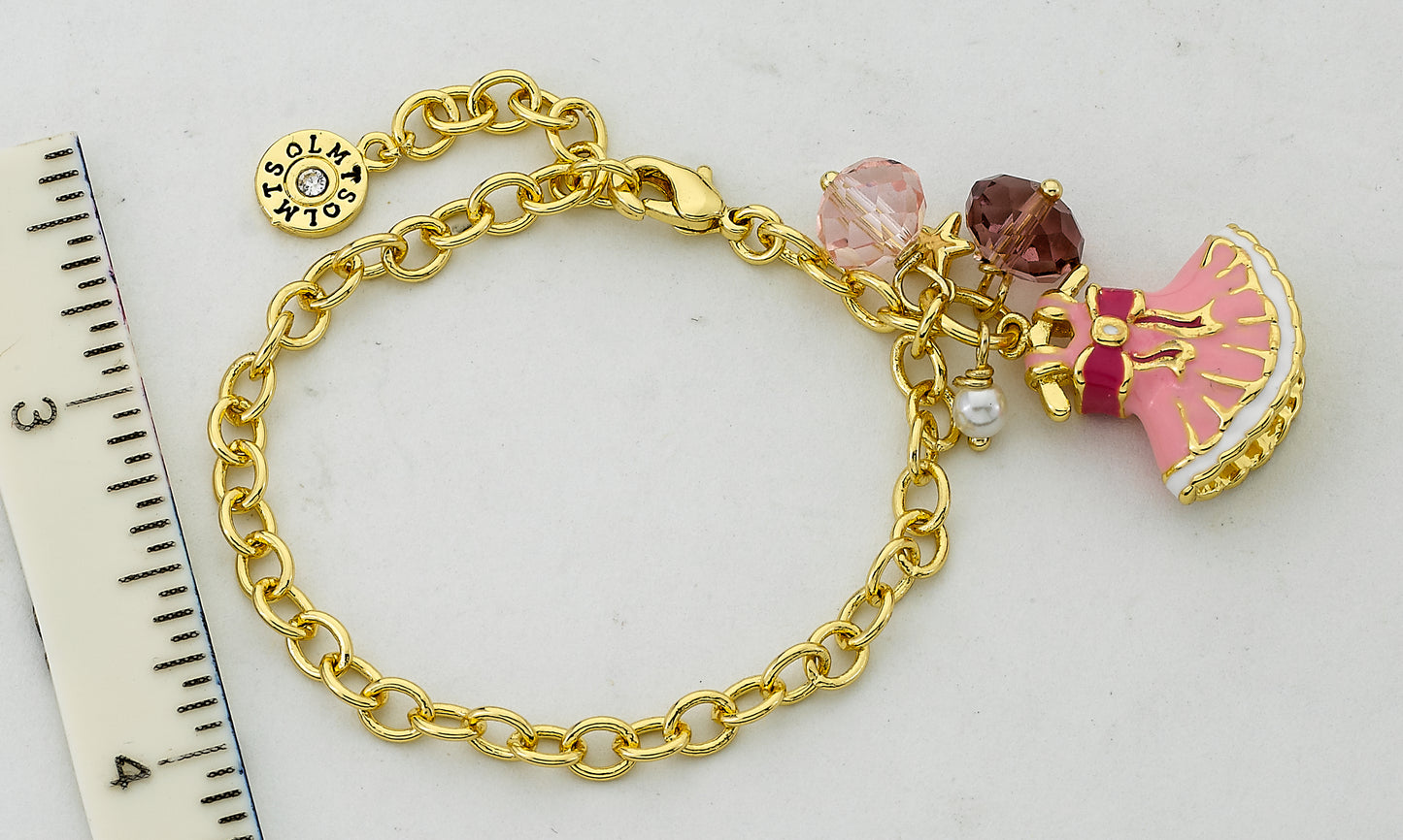 BALLET BEAUTY Ballet Dress Charm Bracelet