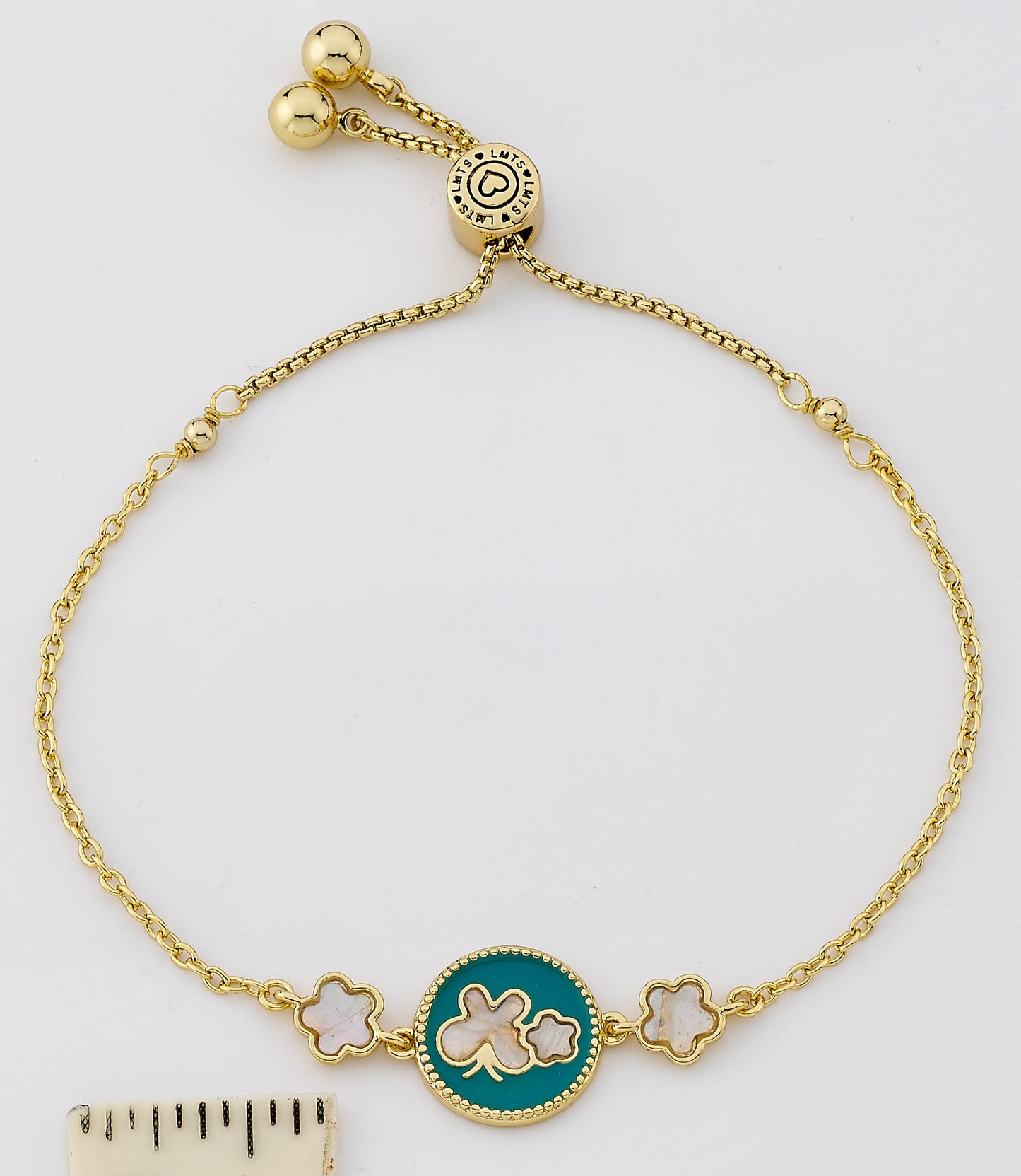 14K Gold Plated Pink Enamel Cut Out Butterfly Over Mother of Pearl Expandable Bracelet Wholesale