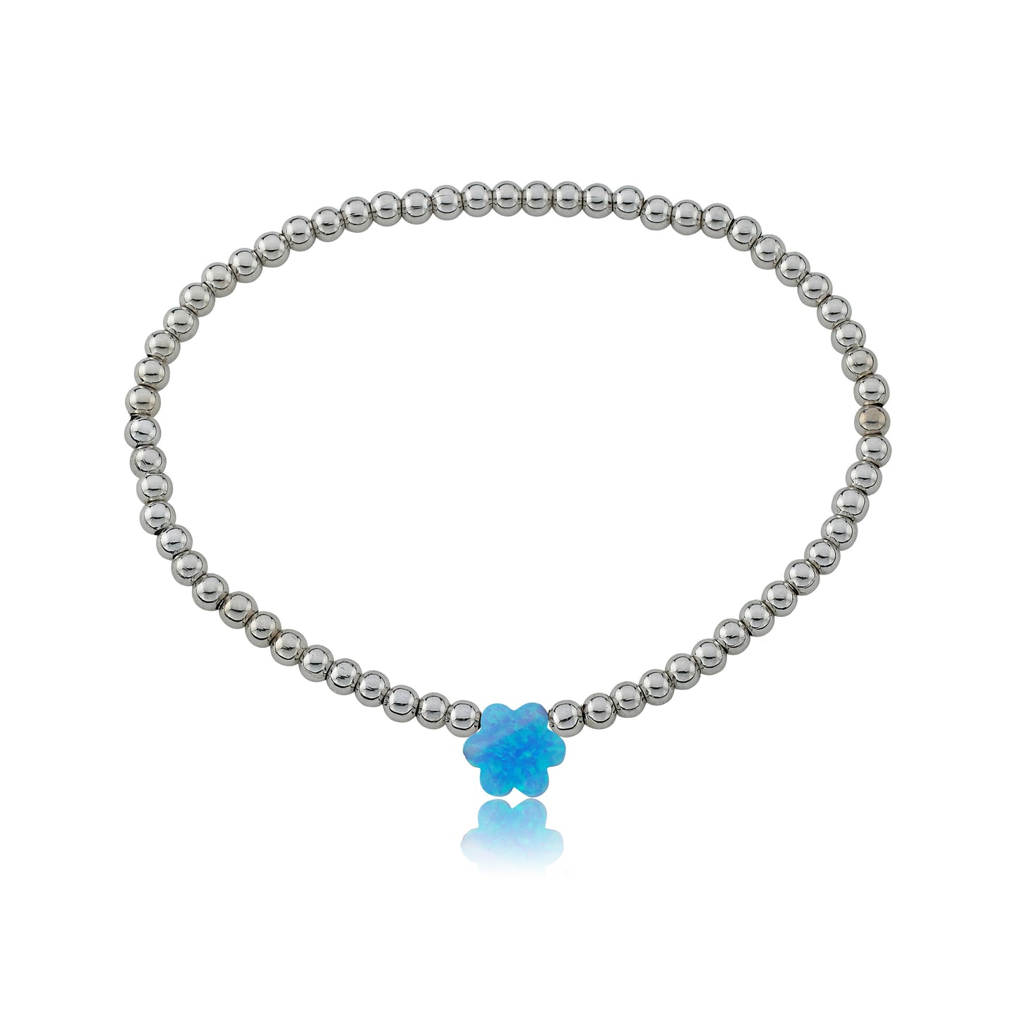 Glitter Girl Pink Opal Flower Bracelet Wholesale