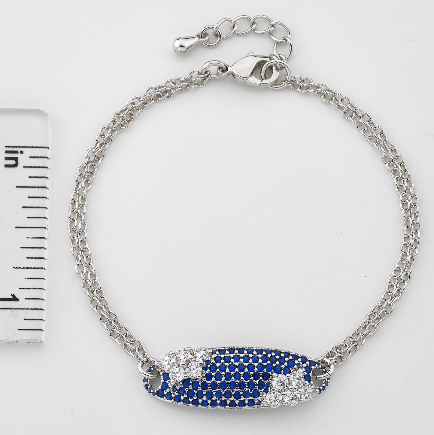Flower Accented ID Bracelet