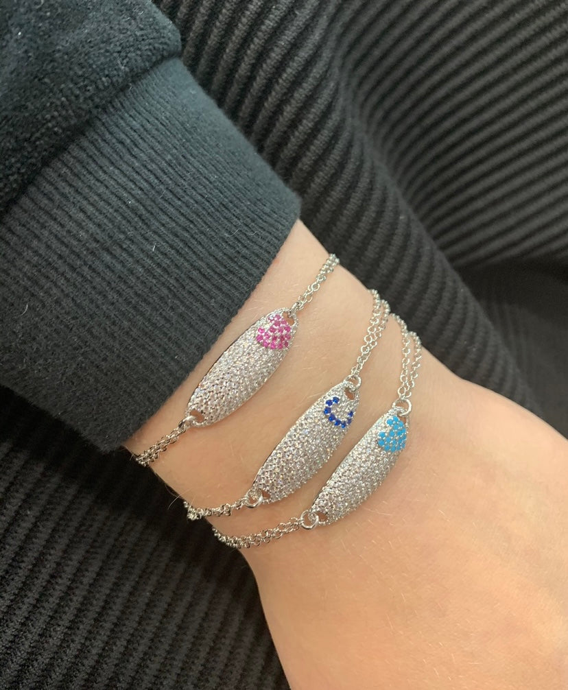 Pave ID Bracelet with Initial Wholesale