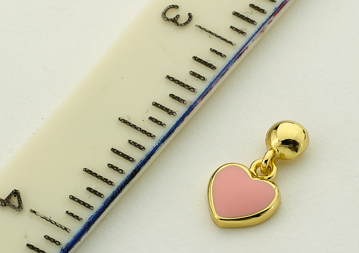 Enamel Heart Dangle Earring