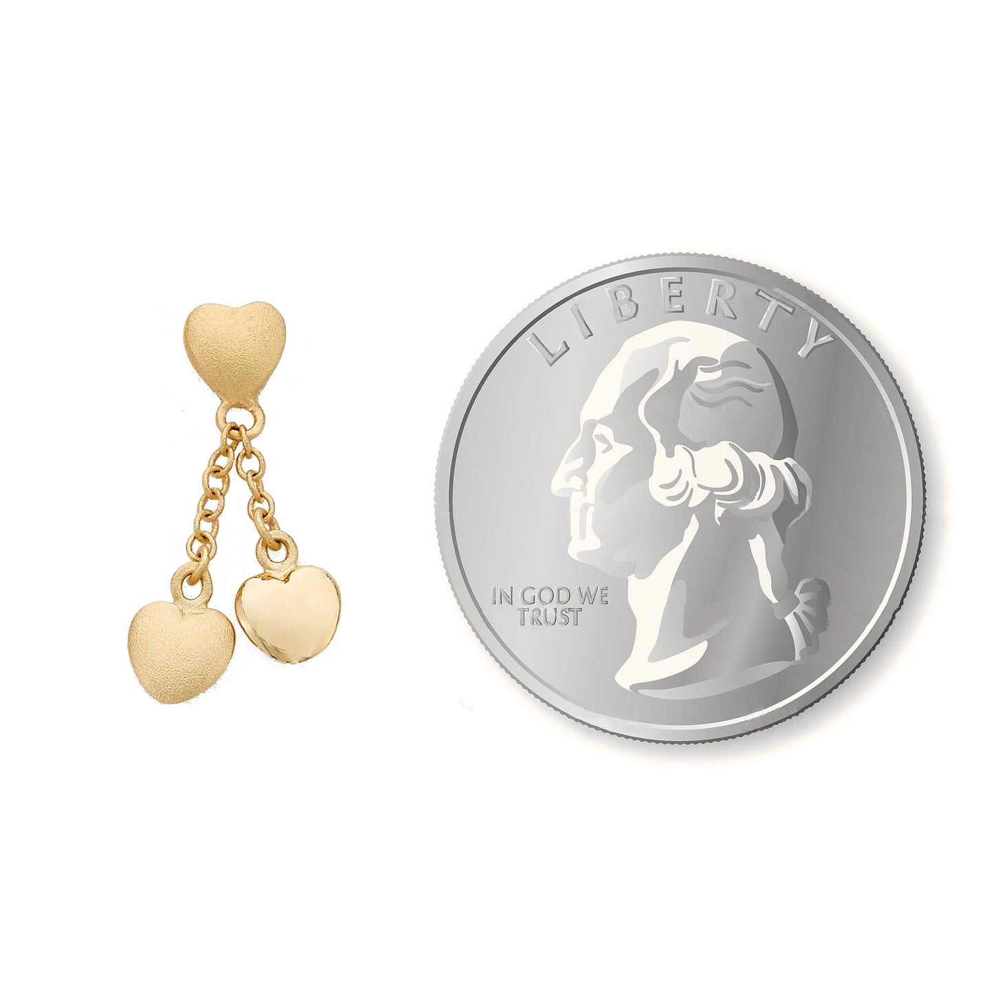 Gold Heart Lariat Earring Wholesale