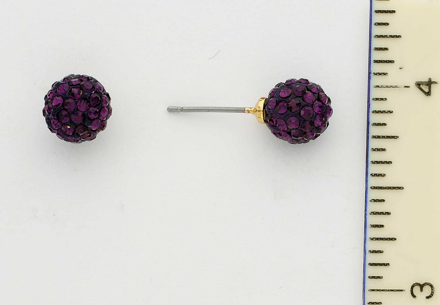 Crystal Ball Stud Earrings