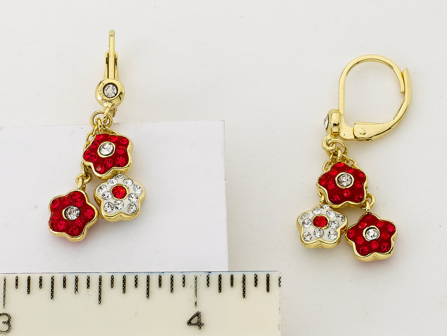 Crystal Flowers Dangle Earring Wholesale