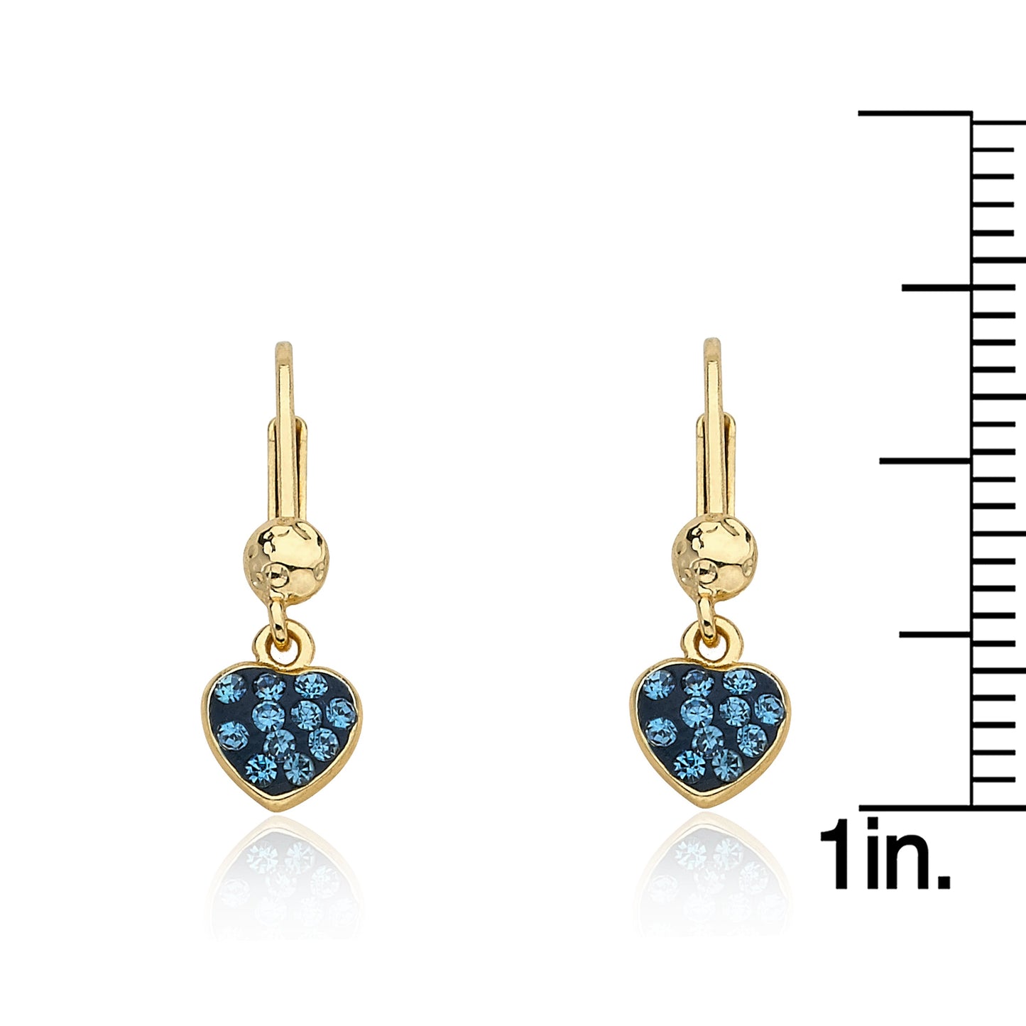 Crystal Heart Dangle Earring Wholesale