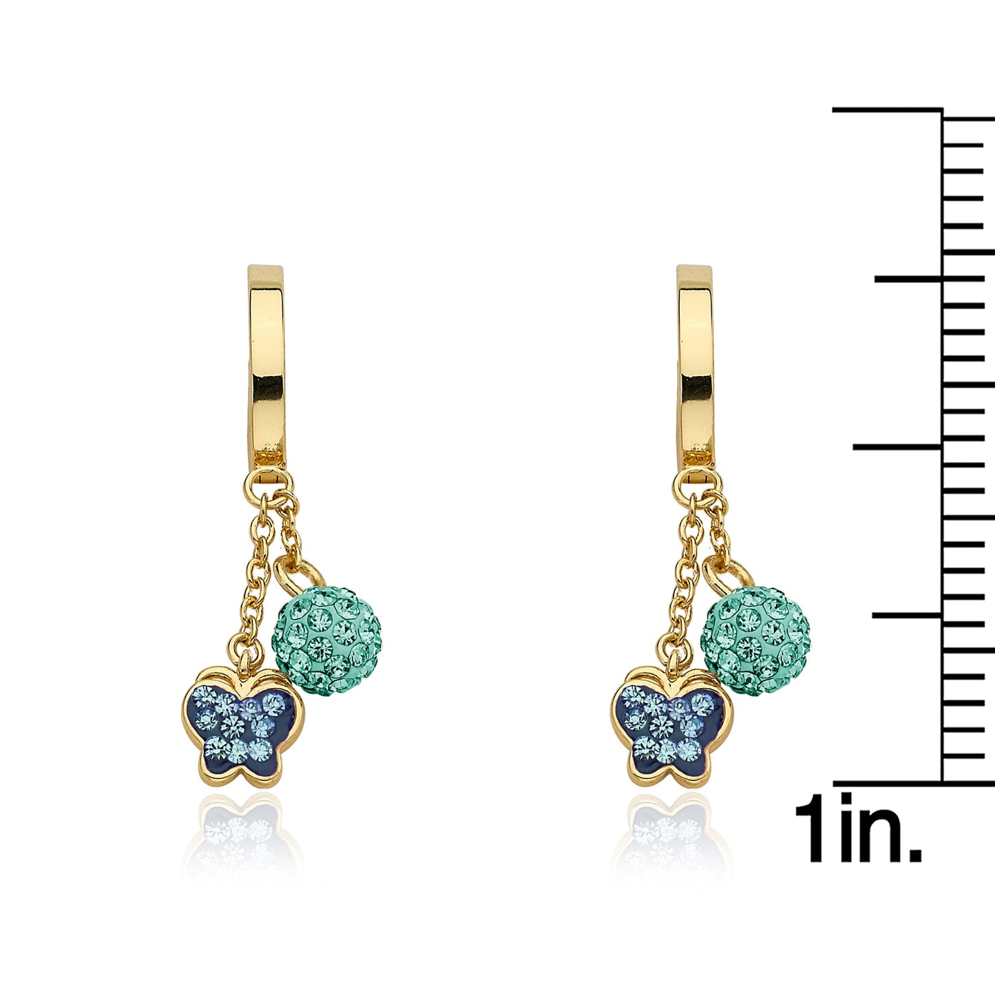 Crystal Butterfly Dangle Earring Wholesale