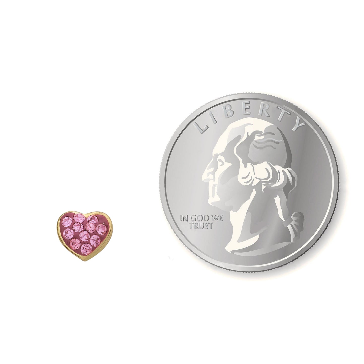 Crystal Heart Stud Earring Wholesale