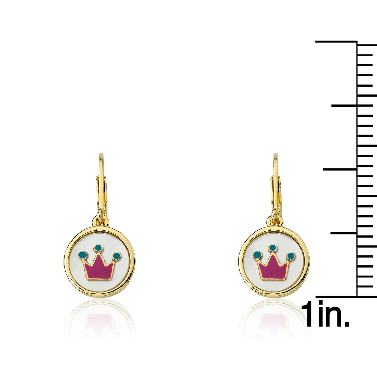 Coin Crown Dangle Earring Wholesale