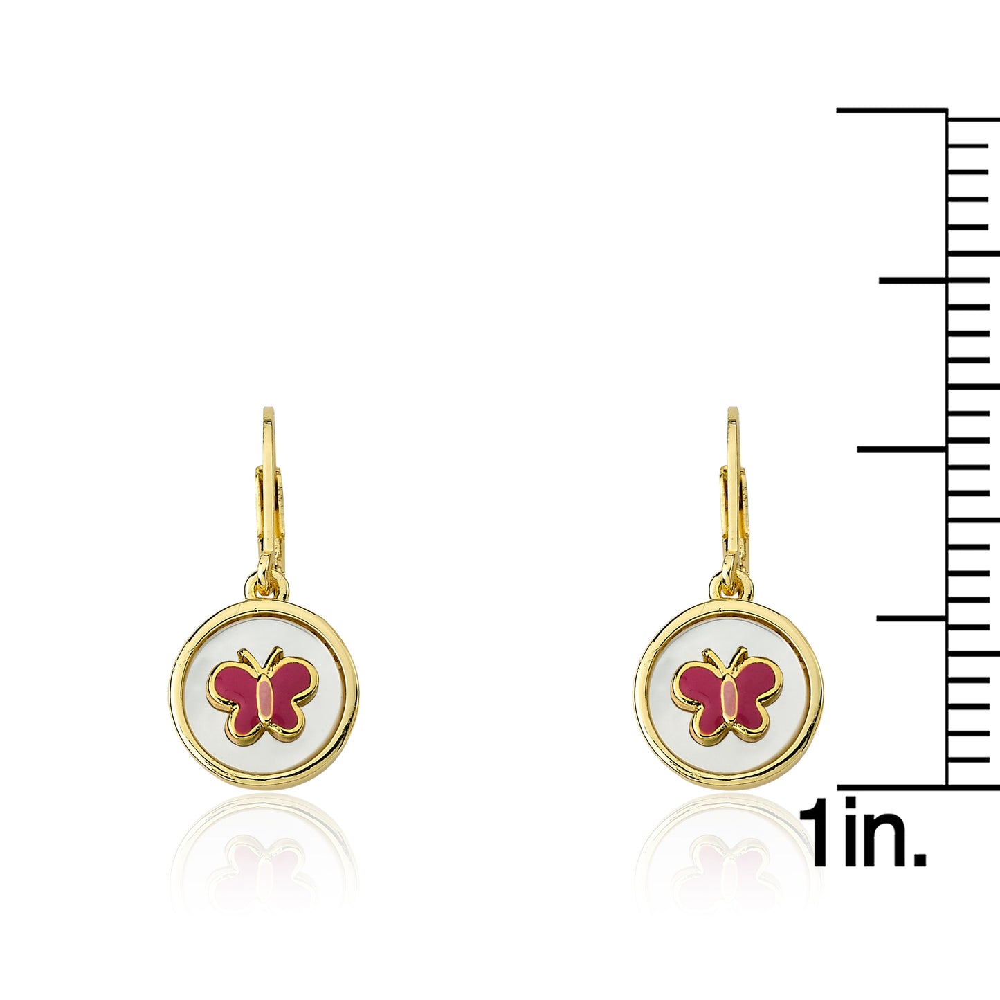 Coin Butterfly Dangle Earring Wholesale