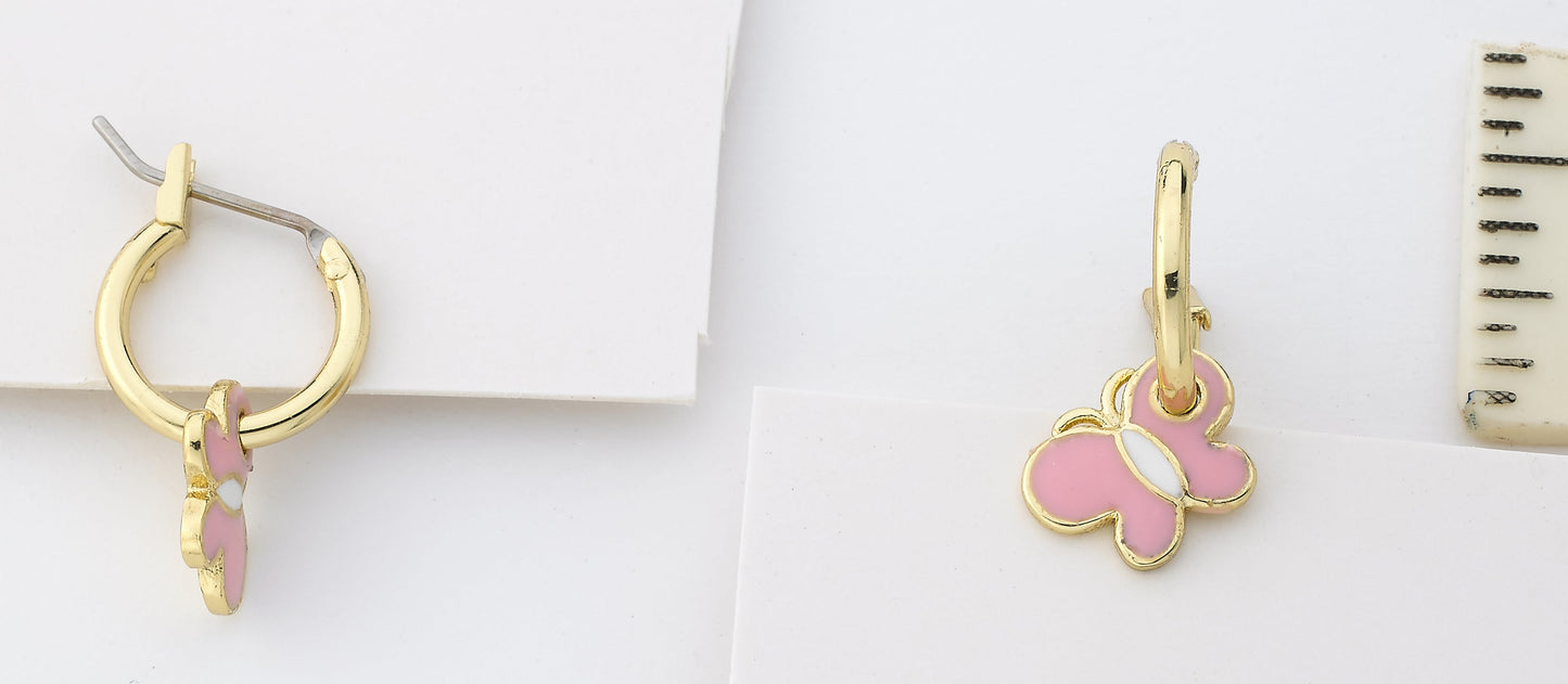Butterfly Slide Hoop Earring Wholesale