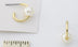 Pearl Slide On Hoop Earring