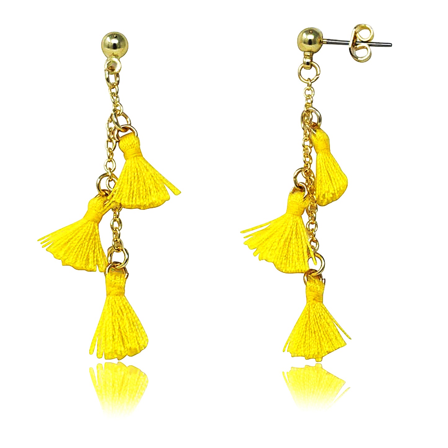 Mileez Triple Tassel Dangle Earring Wholesale