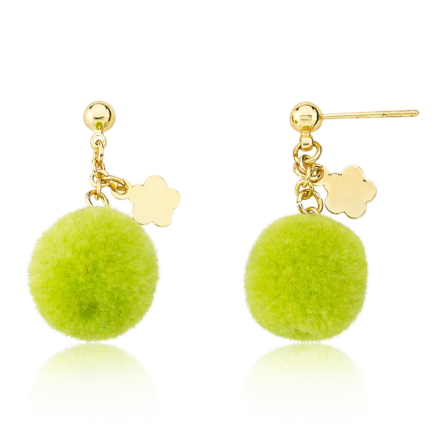 Mileez Pom Pom & Flower Earring Wholesale