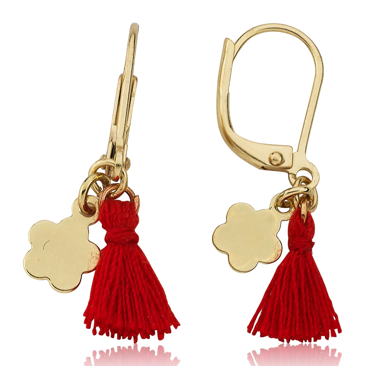 Mileez Mini Tassel & Flower Dangle Leverback Earring Wholesale