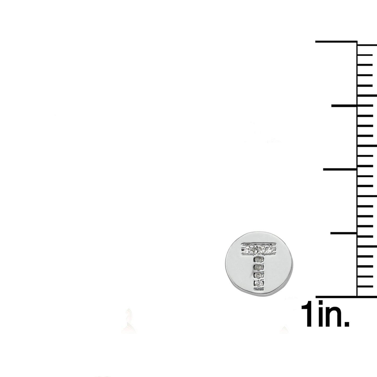 LMTS Classic! Initial Disc Stud Earring Wholesale