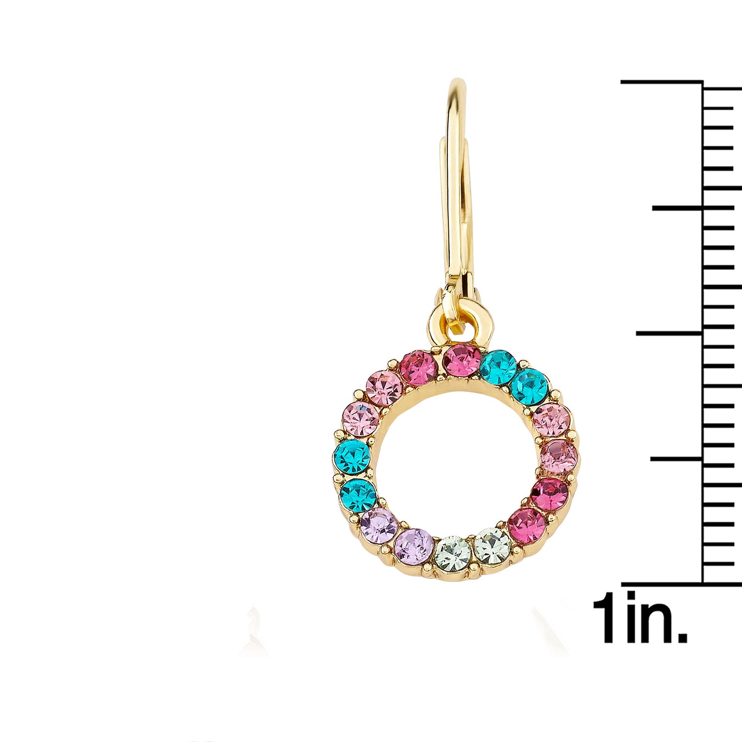 Rainbow Circle Dangle Earring Wholesale