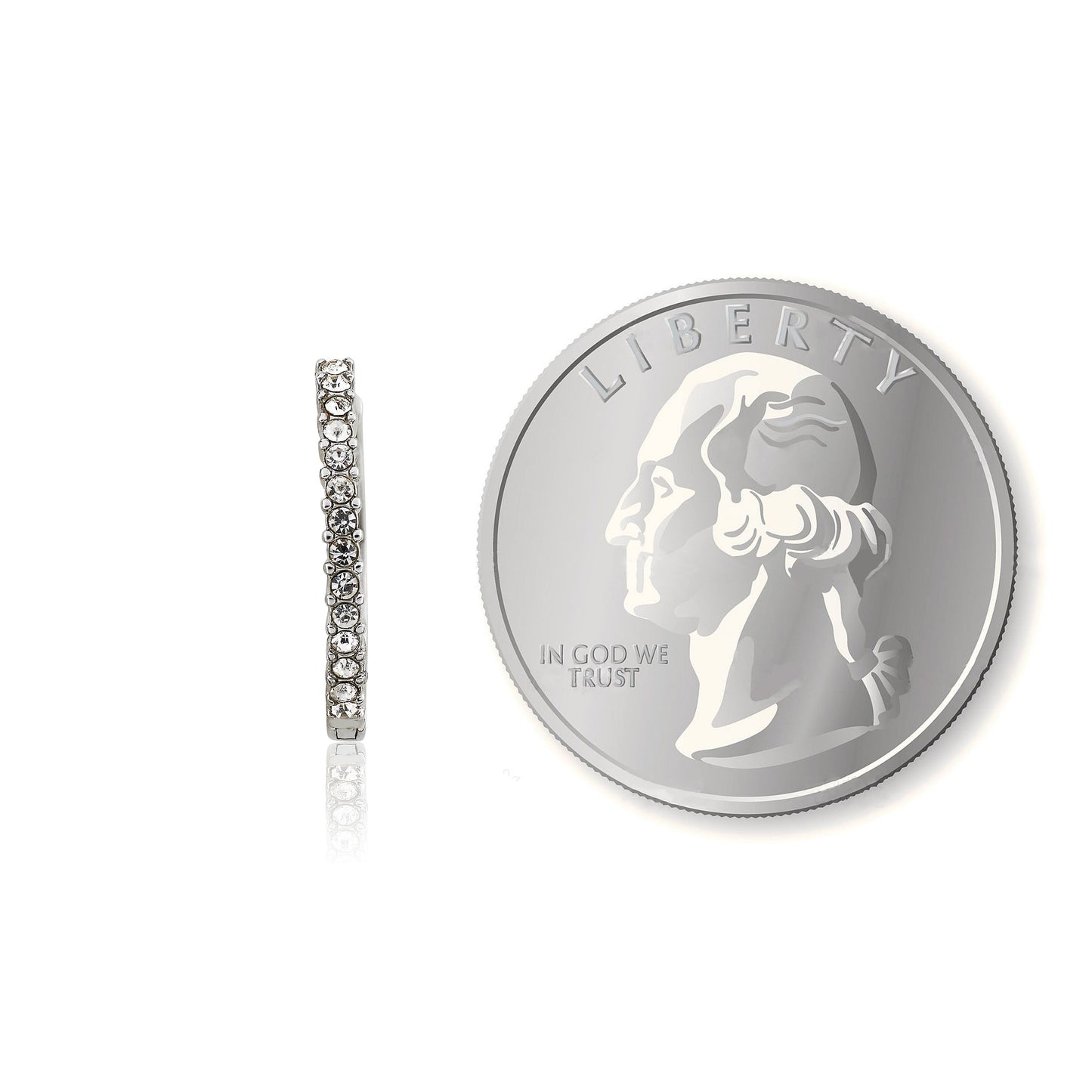 Quarter Size Hoop Earring Wholesale
