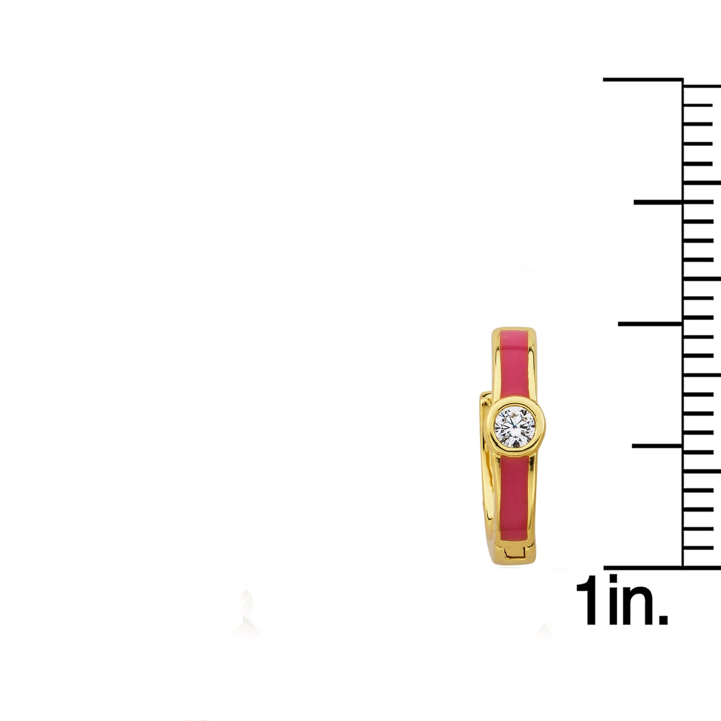 Cz Enamel Huggy Earring Wholesale