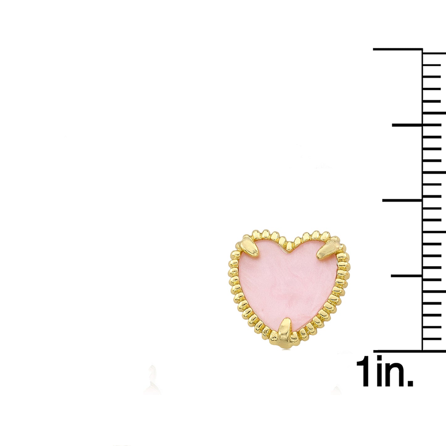 Mother of Pearl Heart Earring Wholesale