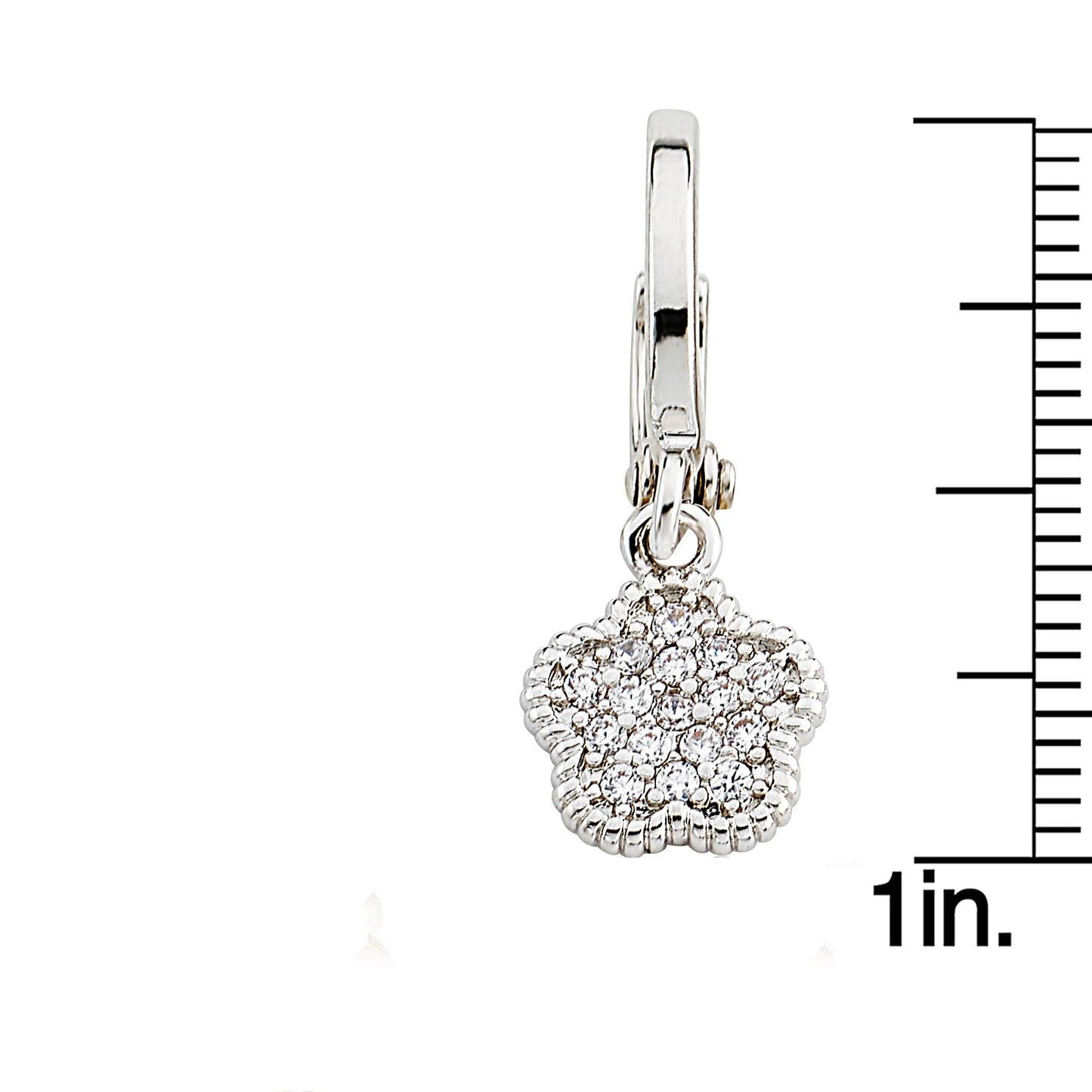 Micro Pave Flower Earring