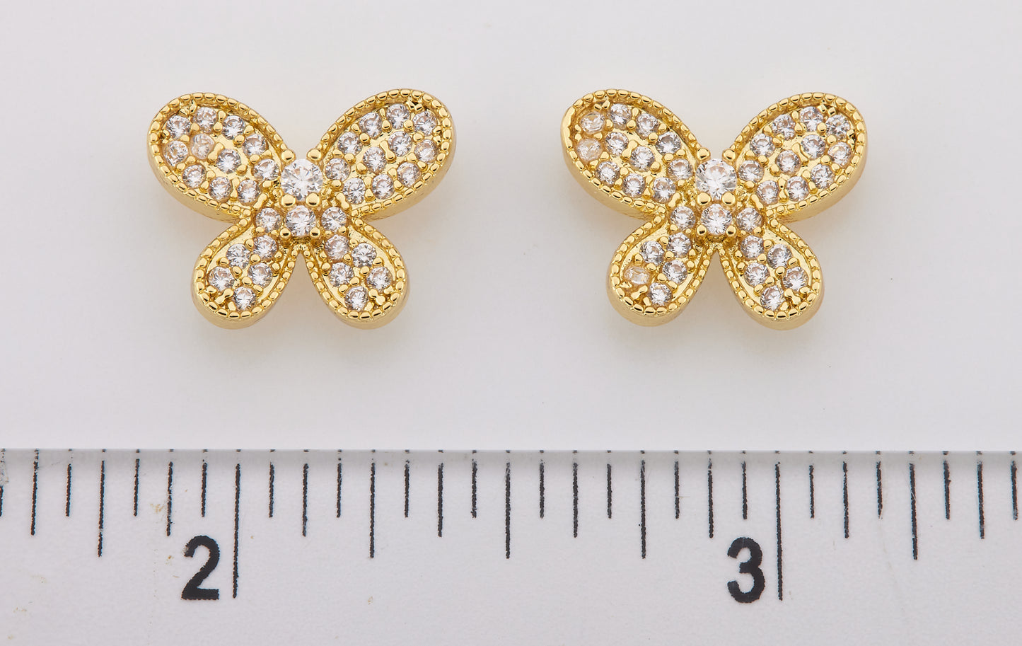 LMTS Classic! Pave Butterfly Stud Earring