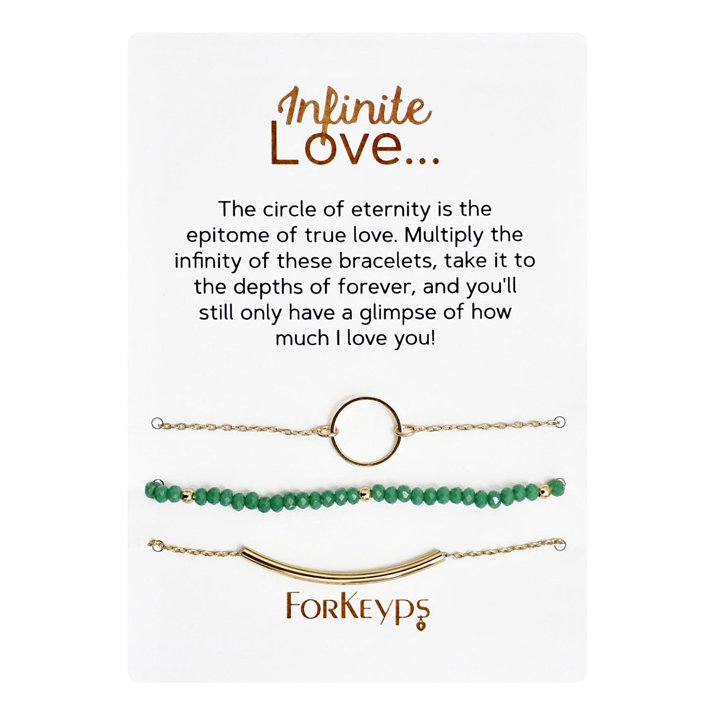 "Infinite Love" Bracelets Gift Box Set Wholesale