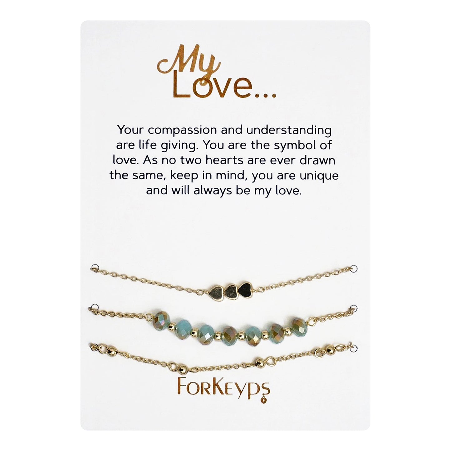 "My Love" Bracelets Gift Box Set Wholesale
