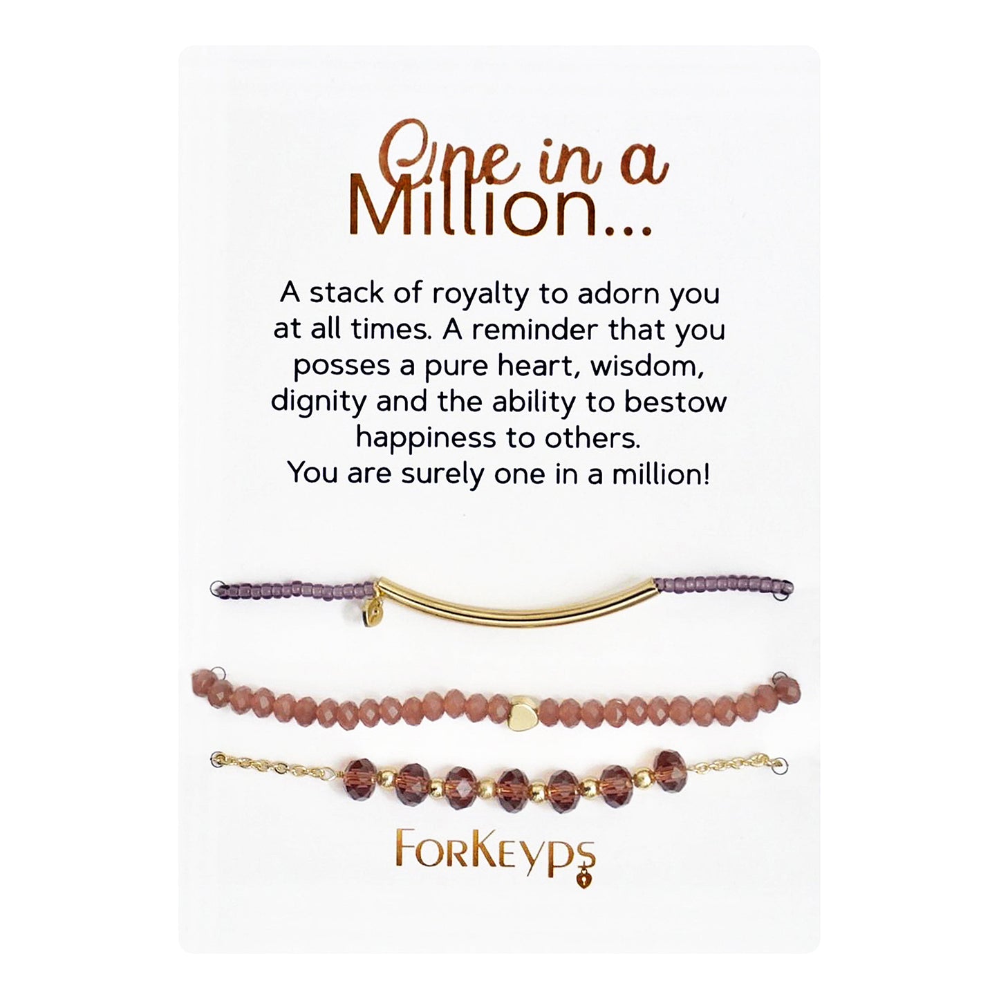 "One In A Million" Bracelets Gift Box Set Wholesale