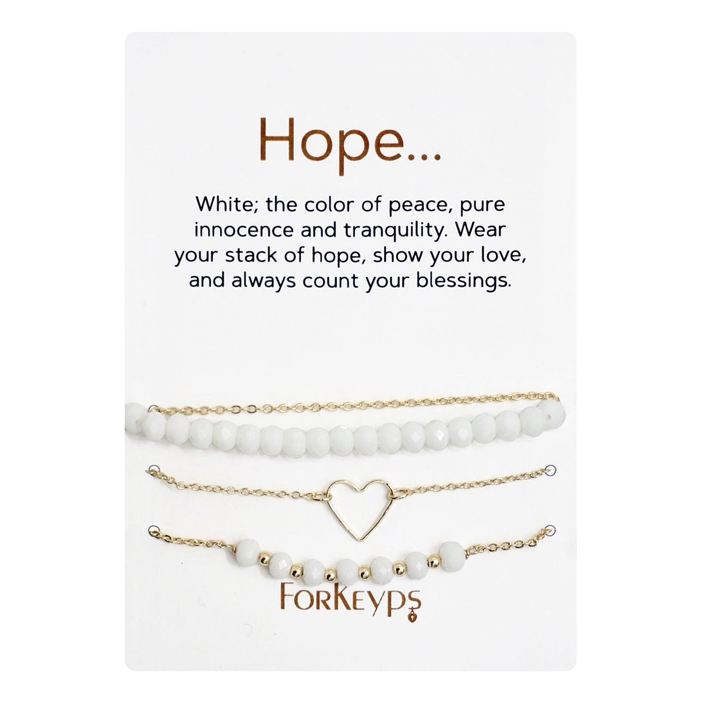 "Hope" Bracelets Gift Box Set Wholesale