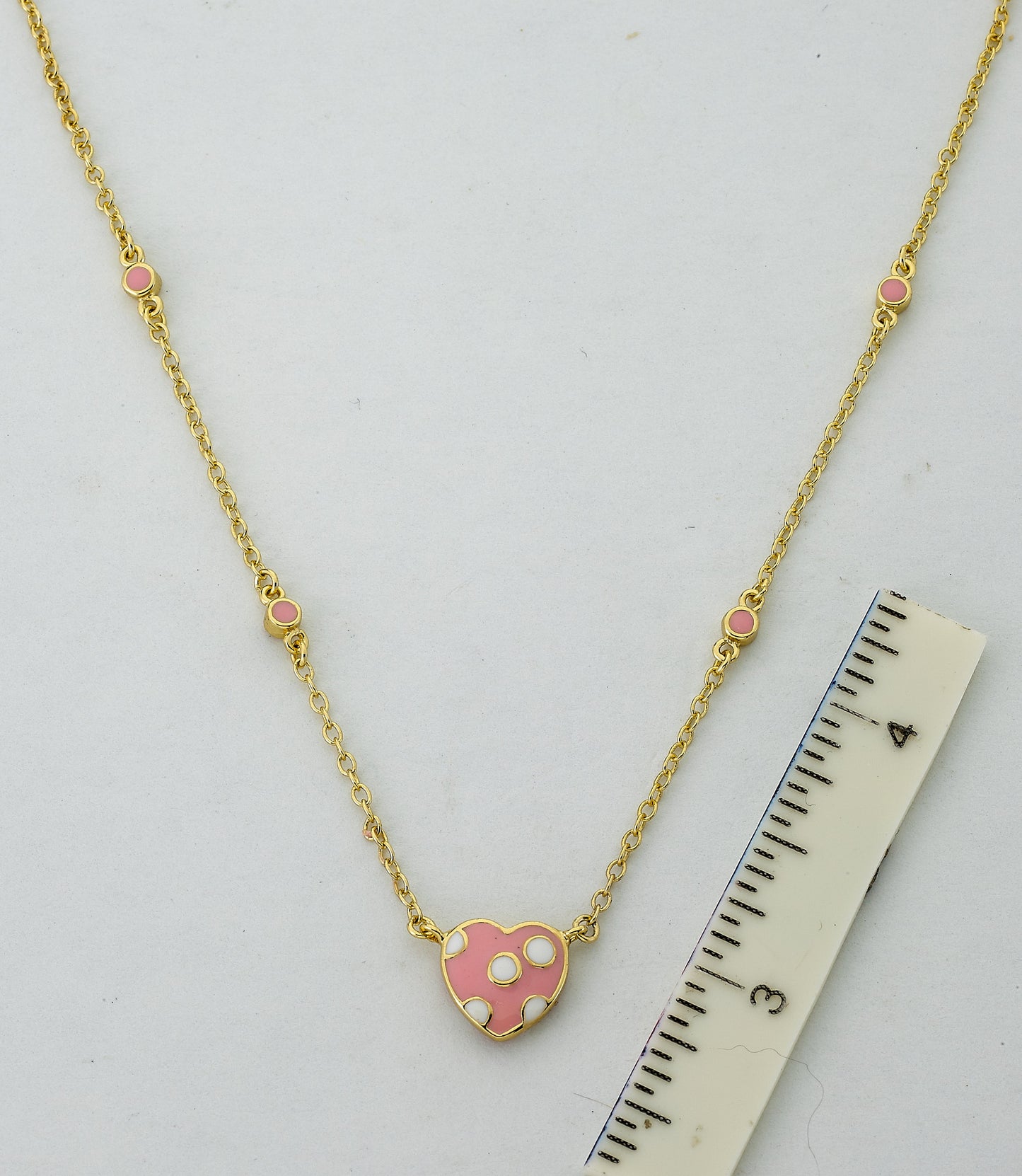Polka Dot Heart Necklace Wholesale