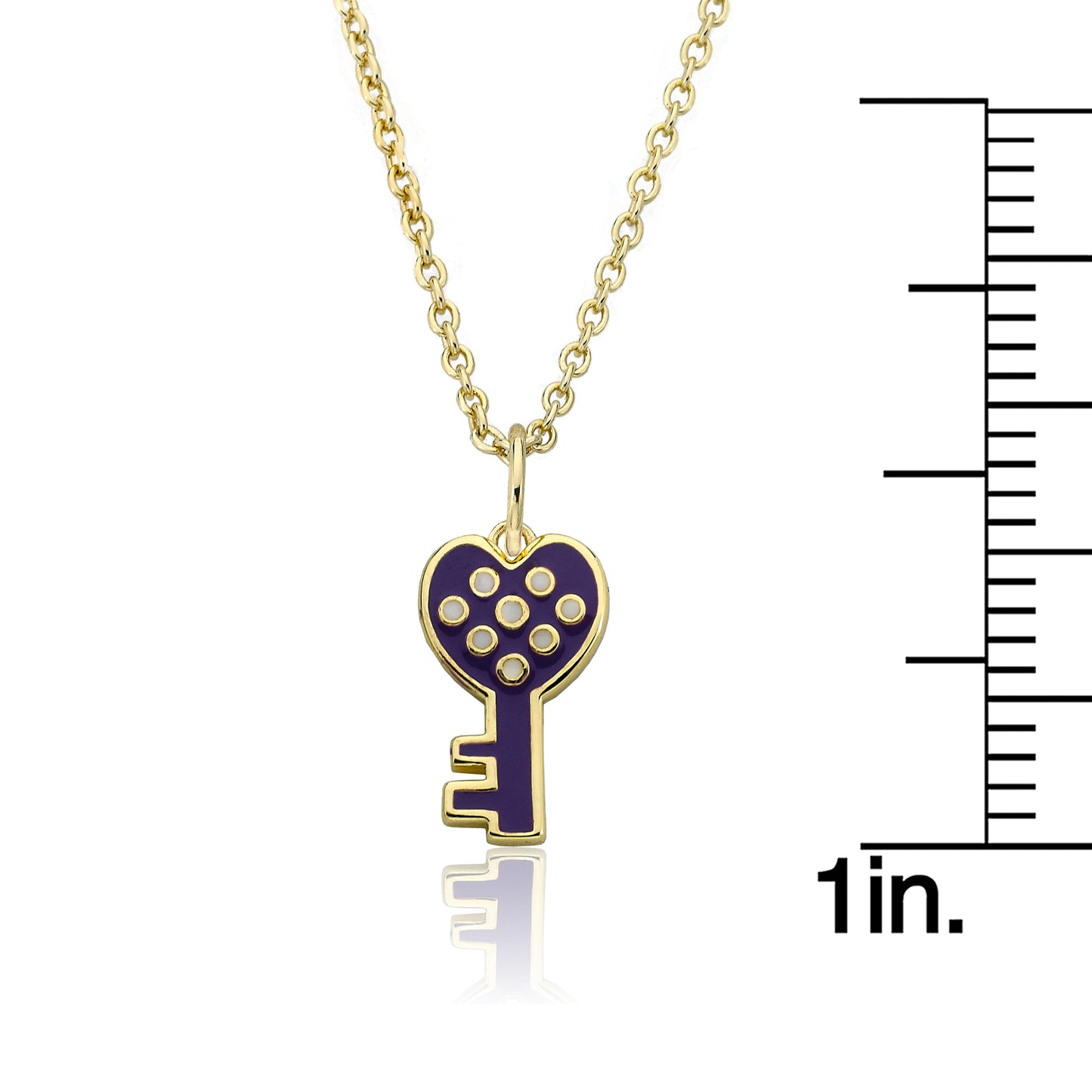 Purple Polka Dot Heart Necklace Wholesale