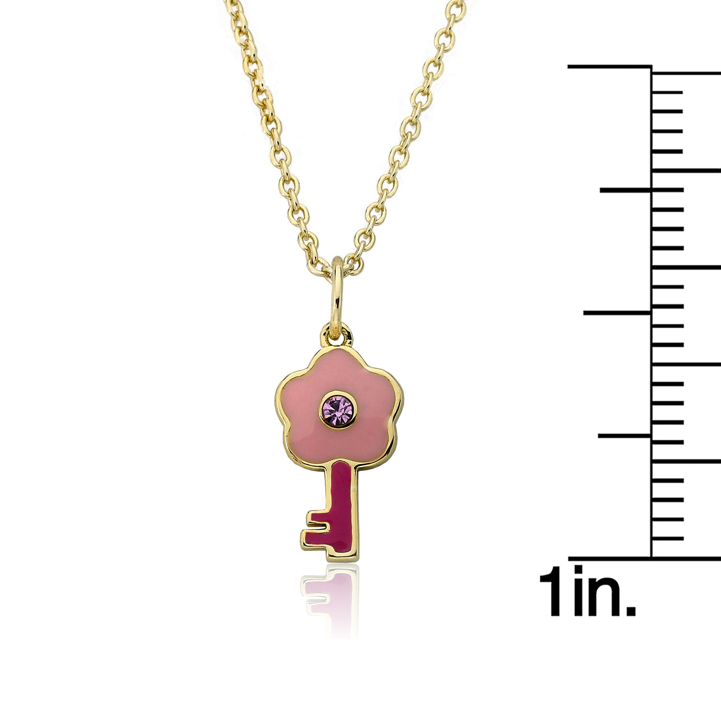 Dainty Flower Key Necklace Wholesale