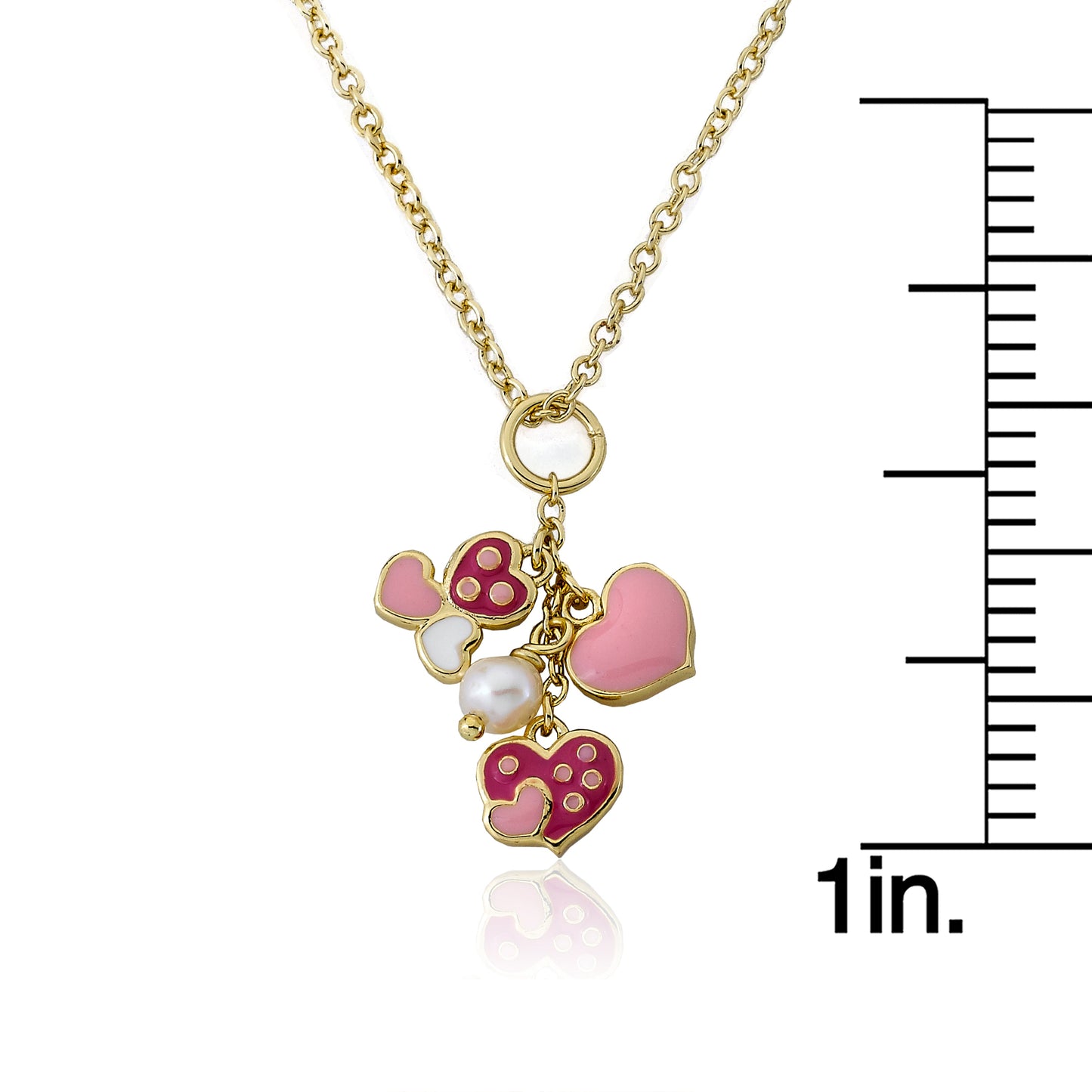 Cute Heart Cluster Necklace Wholesale