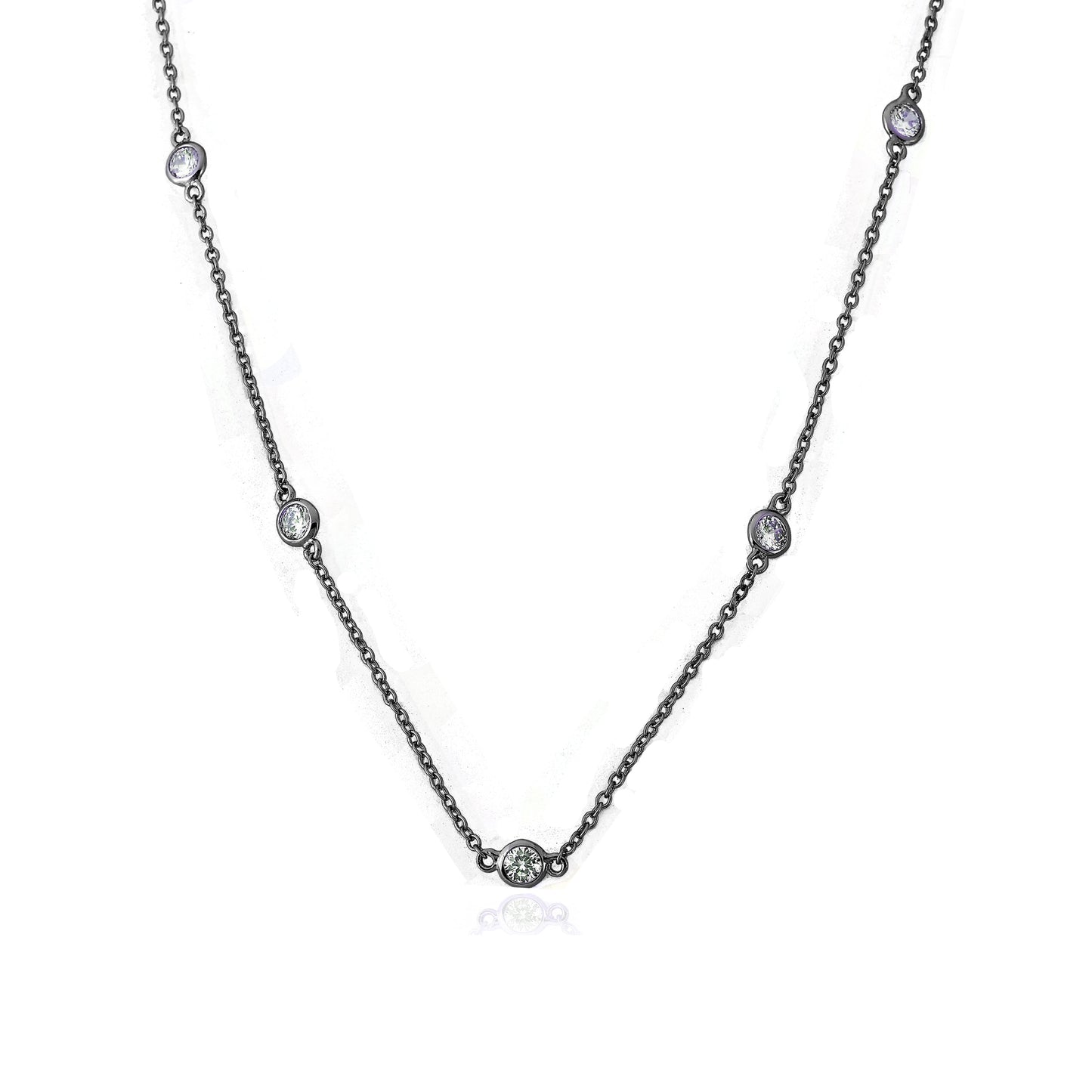 14k Gold Plated Retro Diamond By The Yard Necklace Wholesale