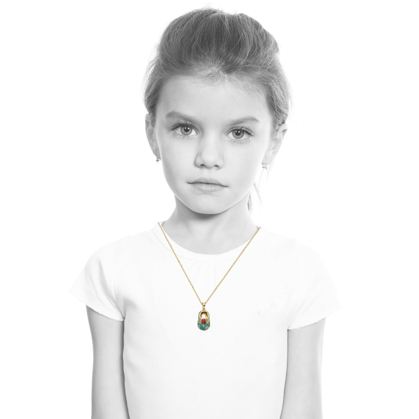 Enamel Baby Shoe Necklace Wholesale