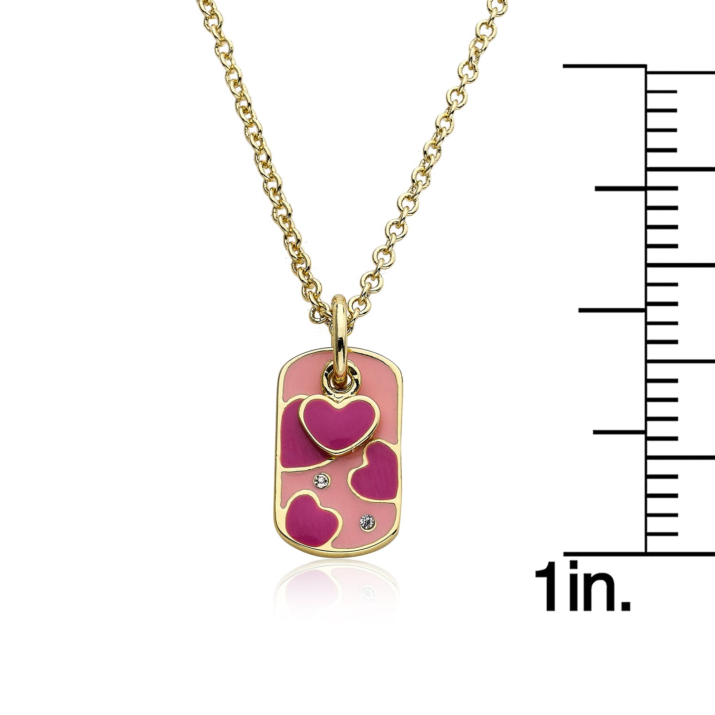Girl's ID Heart Necklace Wholesale