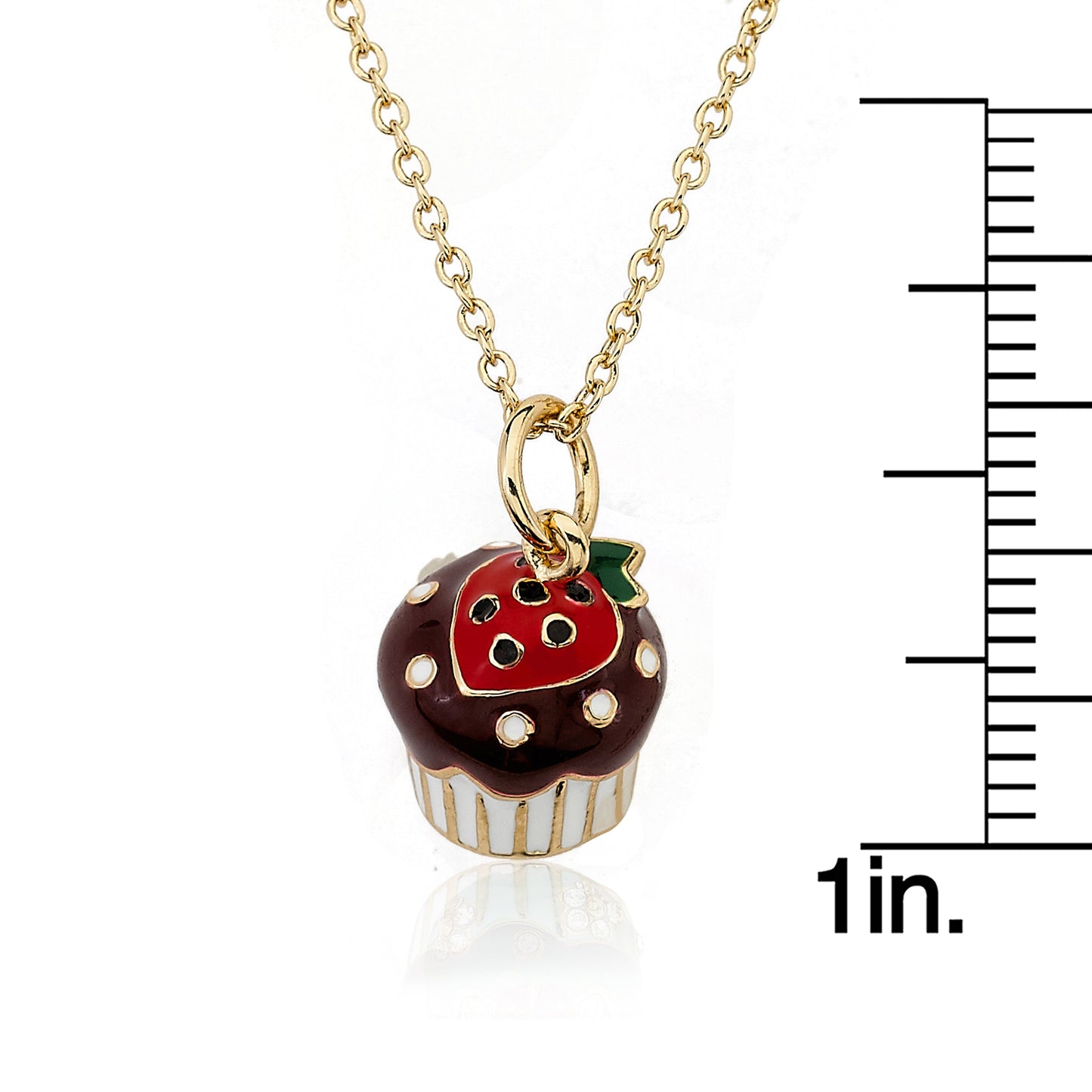 Strawberry Cupcake Pendant Necklace Wholesale