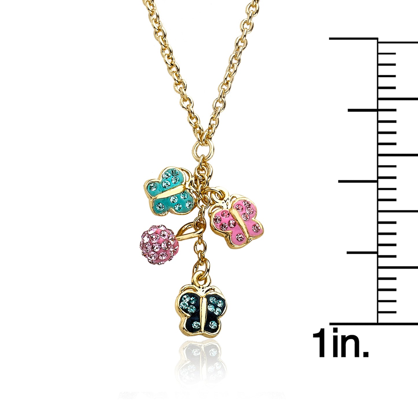 Shine Bright Butterfly Dangle Necklace Wholesale
