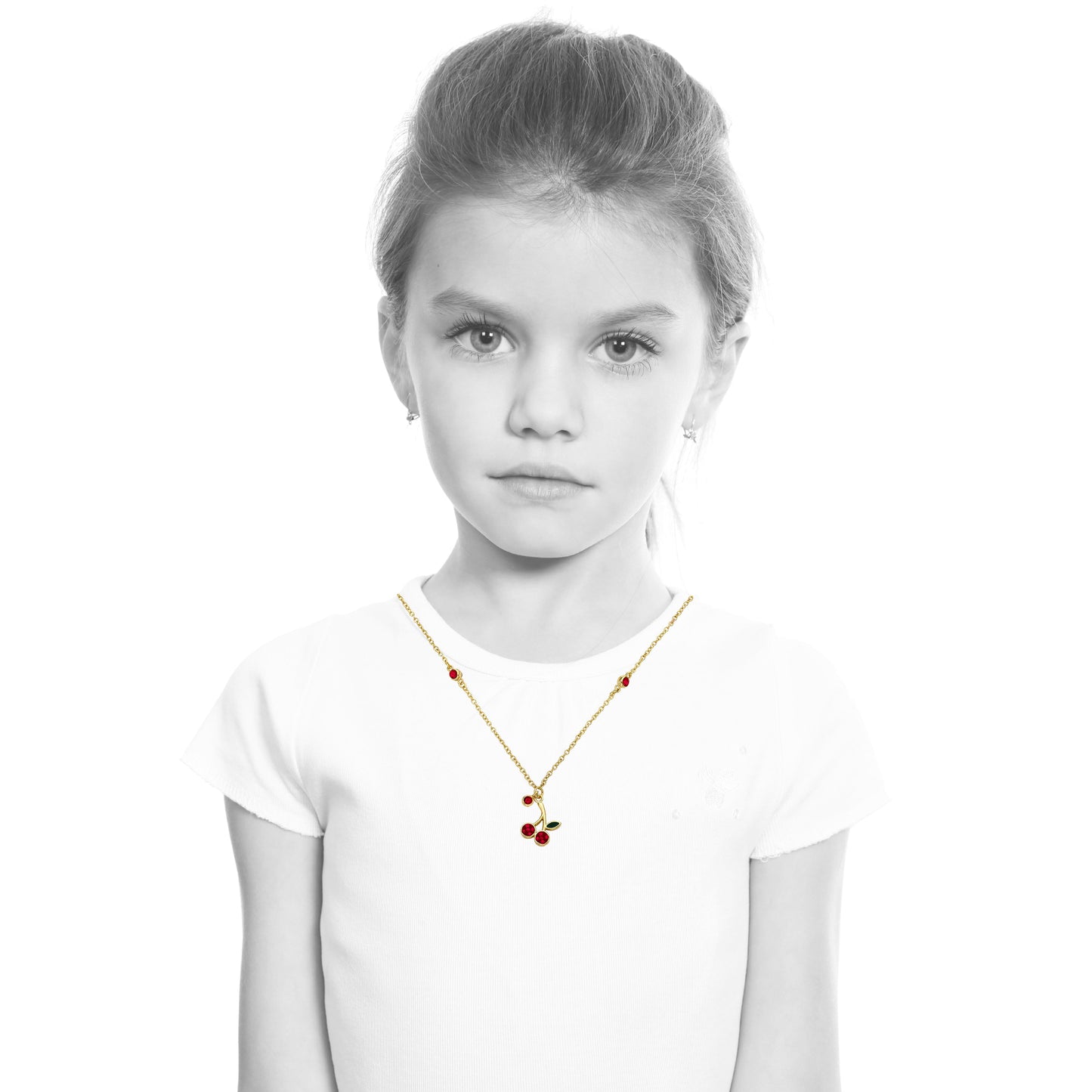 Crystal Cherry Drop Necklace Wholesale