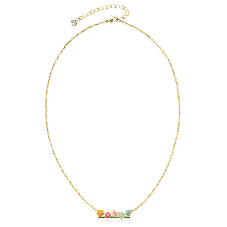 Flower Bar Necklace