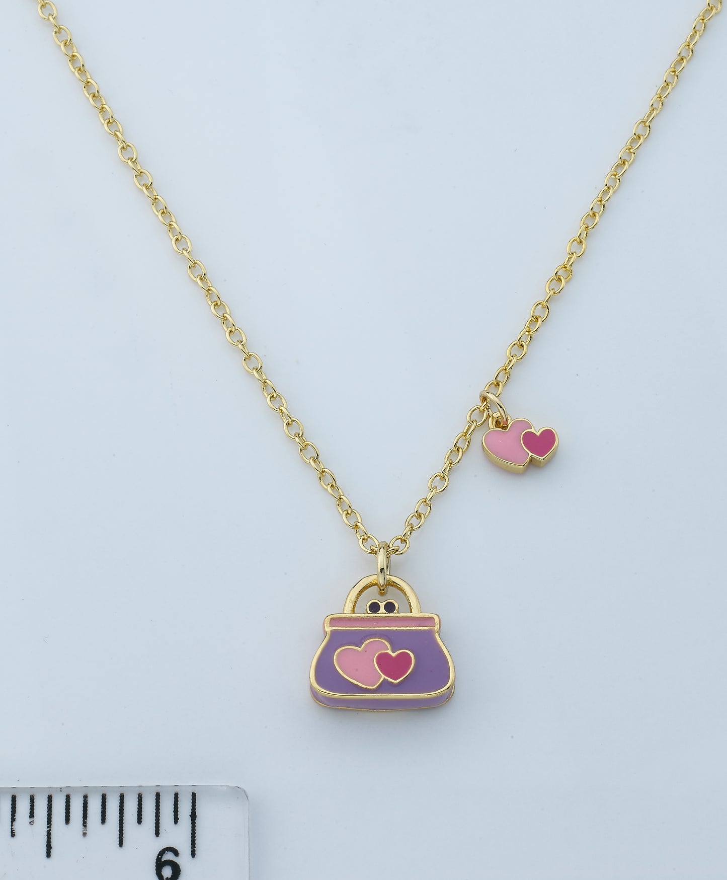 Lavender Heart Necklace